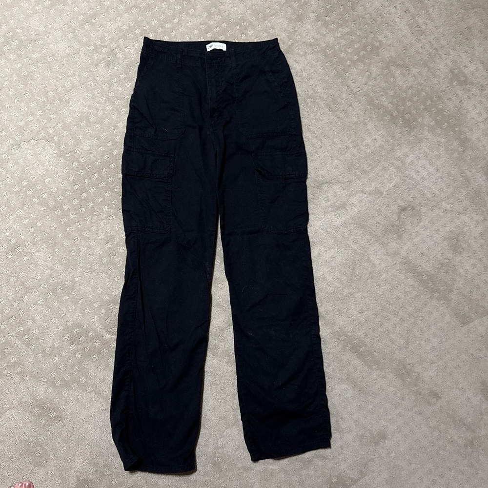 Zara Black Cargo pants